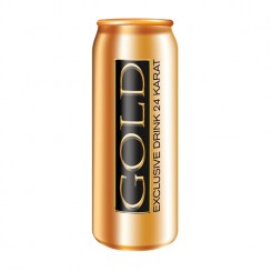 نوشیدنی انرژی زا گلد Gold حاوی گردهای طلای 24 عیار خوراکی