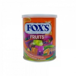 آبنبات میوه ای کریستالی 180 گرم قوطی فاکس foxs
