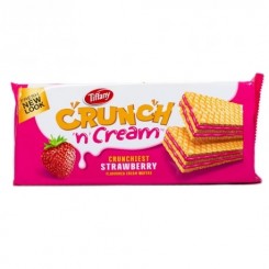 ویفر کرم توت فرنگی تیفانی کرانچ 65 گرم Tiffany