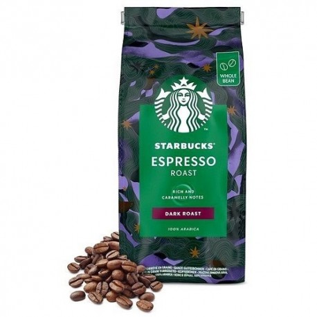 دانه قهوه استارباکس مدل espresso وزن 200گرم STARBUCKS