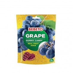 پاستیل آبمیوه های طبیعی انگور ببتو 60 گرم Bebeto