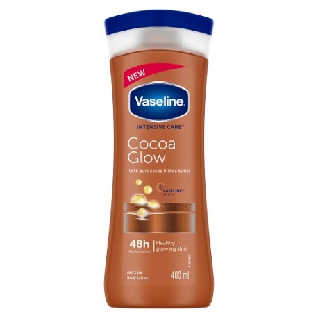 لوسیون مرطوب کننده بدن کاکائو وازلین مناسب انواع پوست 400 میل Vaseline