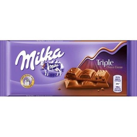شکلات تریپل شکلات میلکا 90 گرمMilka