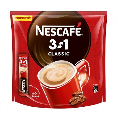 قهوه فوری بسته 10 عددی 3 در 1 نسکافه Nescafe