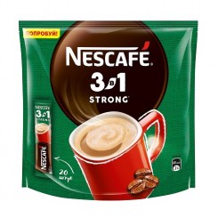 قهوه فوری مدل استرانگ بسته 20 عددی 3 در 1 نسکافه Nescafe