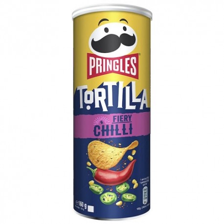 چیپس پرینگلز مدل Tortilla با طعم پاپریکا 160 گرم