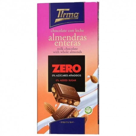 شکلات بدون قند همراه با مغز بادام 70% تیرما 125 گرم Tirma