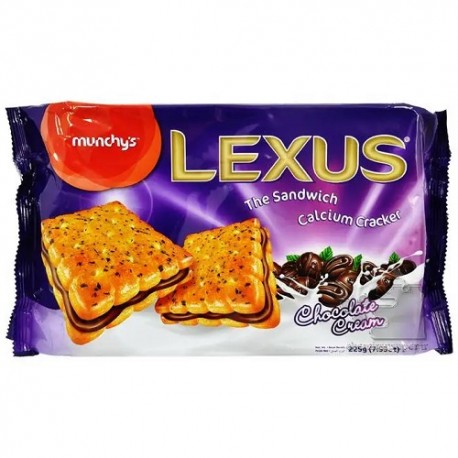 بیسکویت کراکر لگزوز با کرم شکلات 12 عددی LEXUS