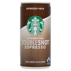 نوشیدنی دابل شات قهوه سرد همراه با شیر استارباکس 200 میل Starbucks