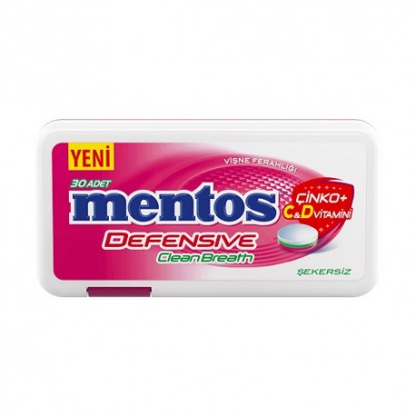 قرص خوشبو کننده دهان بدون شکر منتوس با طعم گیلاس 21 گرم Mentos