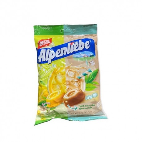 آبنبات با طعم چای گریپ فوروت و چای صورتی 120 گرم Alpenlibe