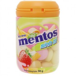 آدامس بشکه ای میوه ای منتوس 90 گرم Mentos
