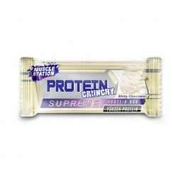 پروتئین بار کرانچی شکلات سفید ماسل استیشن 40 گرم muscle station