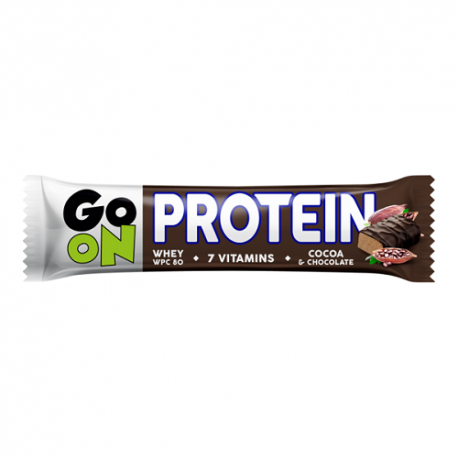 پروتئین بار وی 7 ویتامین کاکائو شکلاتی گو آن 50 گرم GO ON