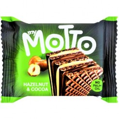 ویفر موتو با طعم شکلات و فندق 34 گرم MOTTO