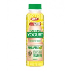 نوشیدنی ماست با طعم آناناس او کا اف 500 میل OKF