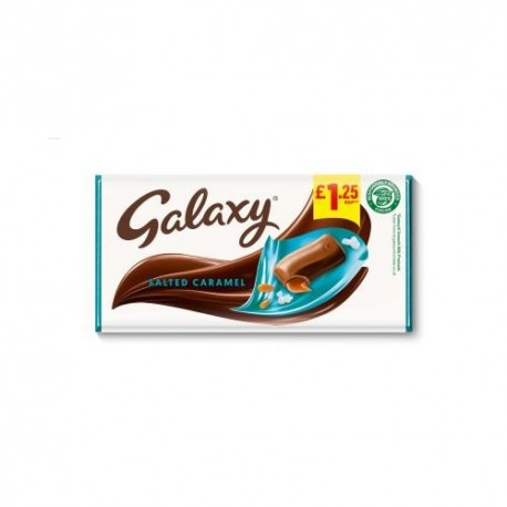 شکلات تخته ای گلکسی سالت کارامل وزن 135 گرم galaxy