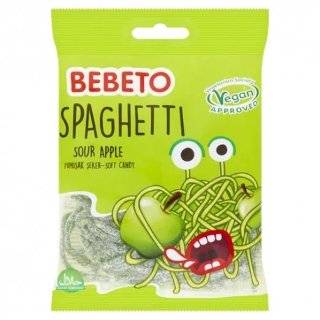 پاستیل اسپاگتی سیب ترش ببتو 80 گرم Bebeto