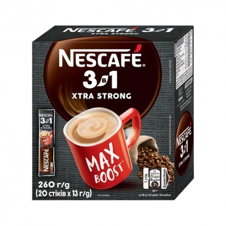 قهوه فوری نسکافه مدل XTRA STRONG بسته 20 عددی Nescafe