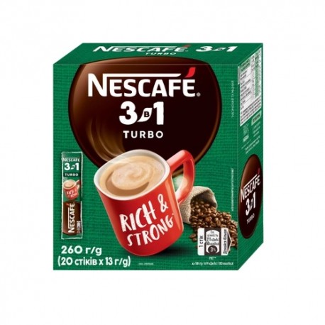 قهوه فوری نسکافه مدل TURBO بسته 20 عددی Nescafe