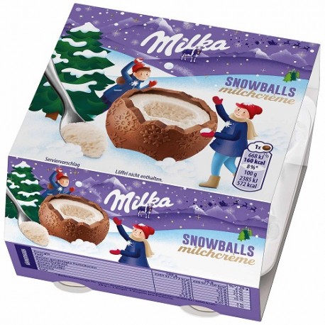 بستنی زمستانی شیری میلکا 4 عددی Milka