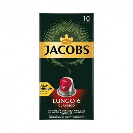 کپسول قهوه جاکوبز مدل لانگو 6 بسته 10 عددی Jacobs