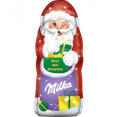 شکلات شیری و فندوق بابانوئل میلکا 95 گرم Milka
