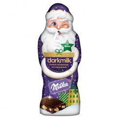 شکلات تلخ و فندوق بابانوئل میلکا 100 گرم Milka