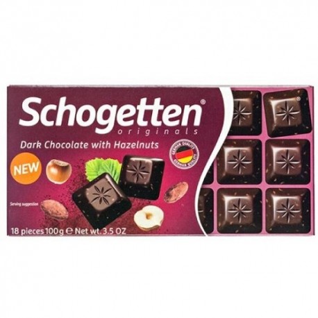شکلات تلخ فندوقی شوکوتن 100 گرم Schogetten