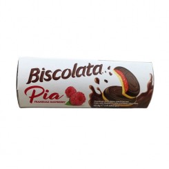 بیسکویت شکلاتی با مغز تمشک بیسکولاتا پیا 100 گرم Biscolata