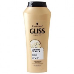 شامپو موهای آسیب دیده گلیس مدل ultimate oil elixir حجم 500 میل Gliss