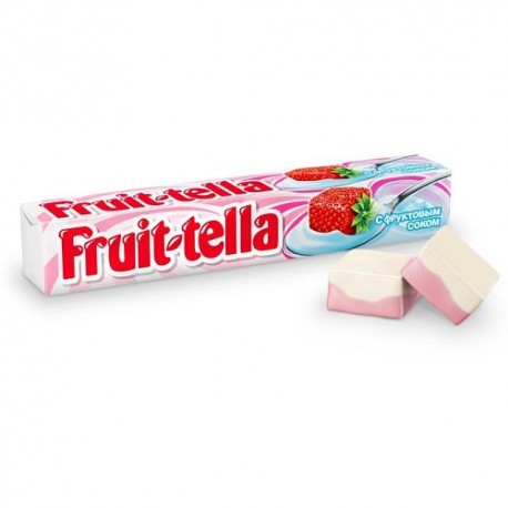 تافی توت فرنگی و ماست فروت تلا 41گرم fruittella