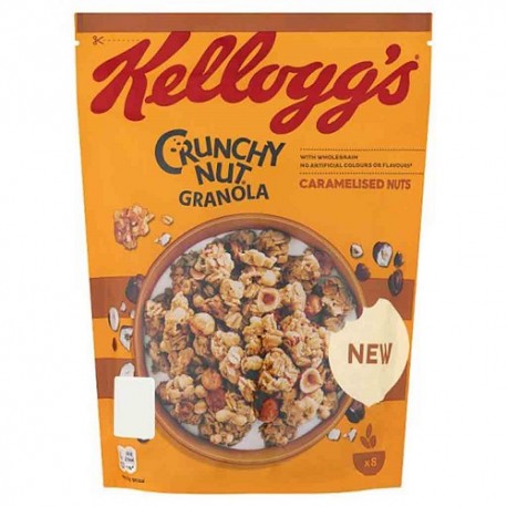 کورن فلکس گرانولا کلاگزبا طعم آجیل کاراملی 380 گرم kelloggs
