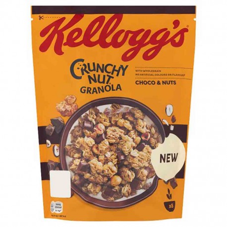 کورن فلکس گرانولا کلاگزبا آجیل و شکلات 380 گرم kelloggs
