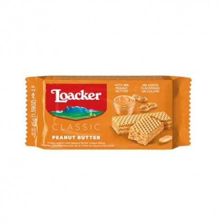 ویفر لواکر بادام زمینی 45 گرمی LOACKER