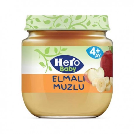 پوره مخلوط موز و سیب هروبیبی 125 گرم Hero Baby