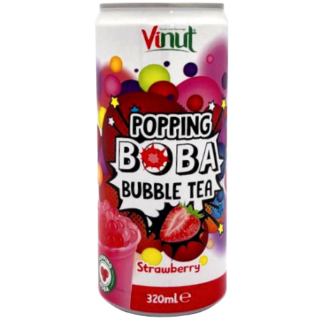 نوشیدنی بابل تی با طعم توت فرنگی وینات 320 میل Vinut