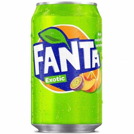 نوشابه فانتا اصل اروپا با طعم میوه های استوایی 330 میل Fanta