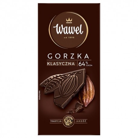شکلات تلخ 64% واول 90 گرم Wawel