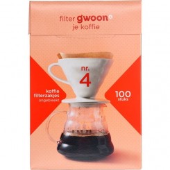 فیلتر قهوه 100 عددی GWOON سایز 4