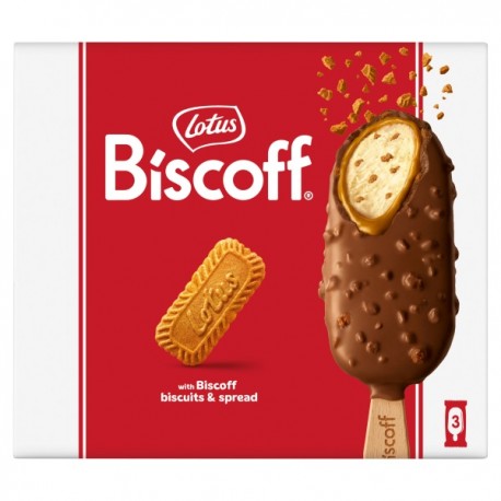 بستنی لوتوس اصل اروپا پک 3 عددی Lotus Biscoff