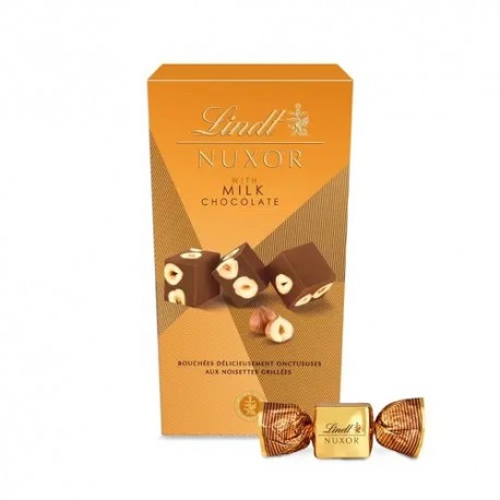 شکلات پذیرایی شیری لینت نوکسور با مغز فندوق 193 گزم Lindt