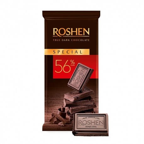 تابلت شکلات تلخ 56% اسپشیال روشن 85 گرم ROSHEN