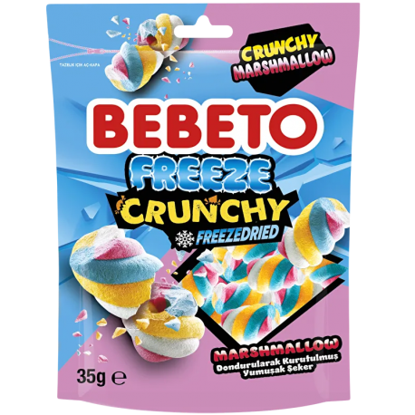 مارشمالو خشک فریزکرانچی ببتو 35 گرم Bebeto