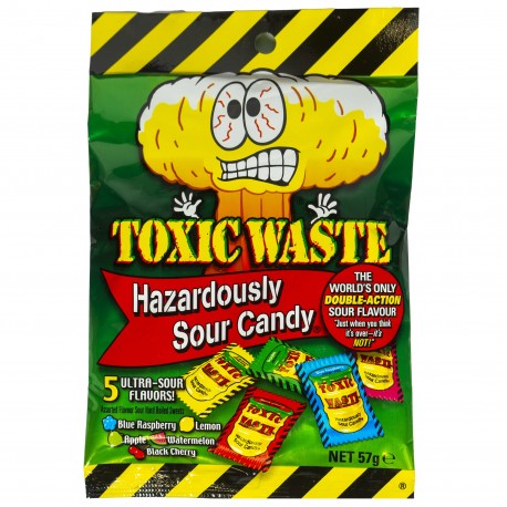 آبنبات خیلی ترش مخلوط تاکسیک ویست 57 گرم toxic waste